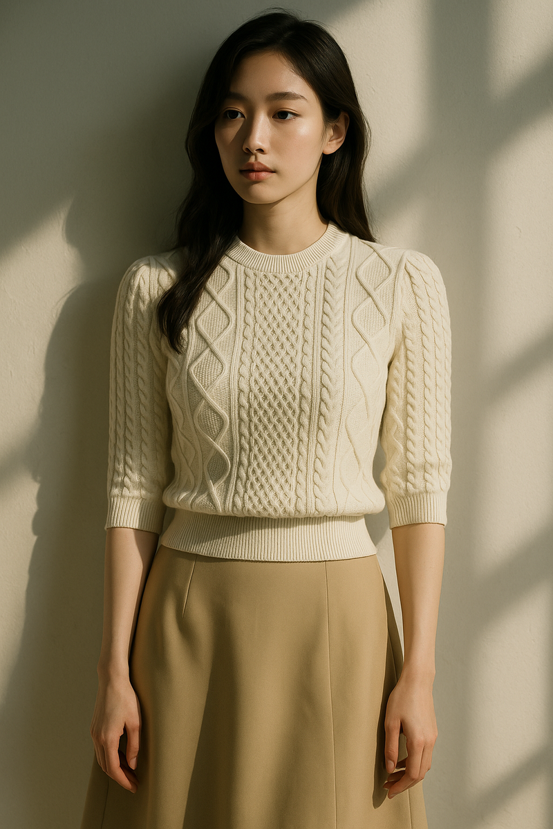 VINTAGE SCULPTED PUFF SWEATER