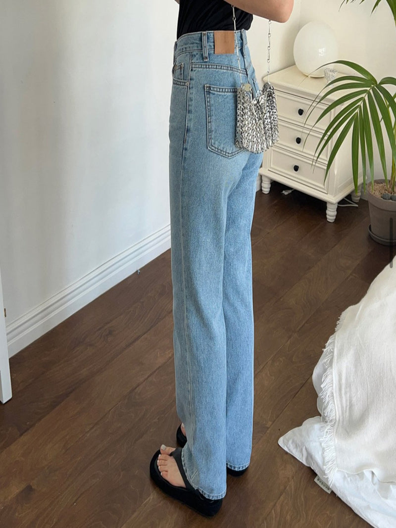 CLASSIC FRENCH WIDE DENIM JEANS