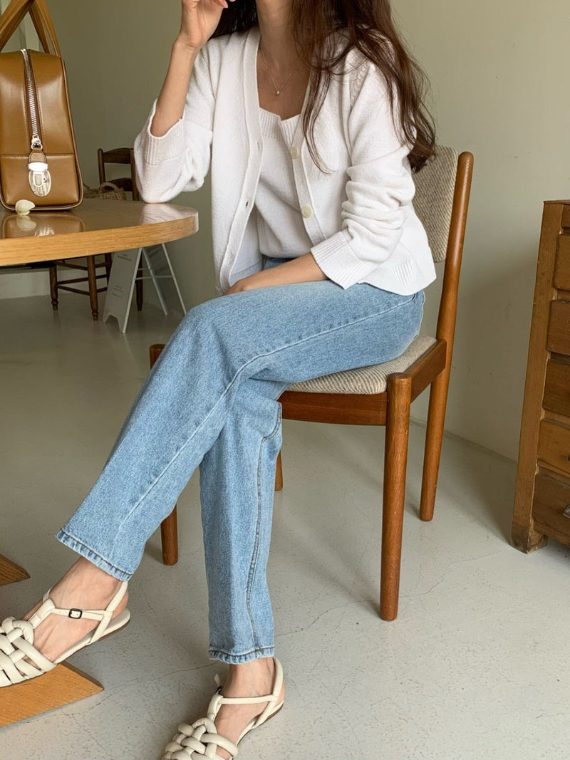CLASSIC FRENCH WIDE DENIM JEANS