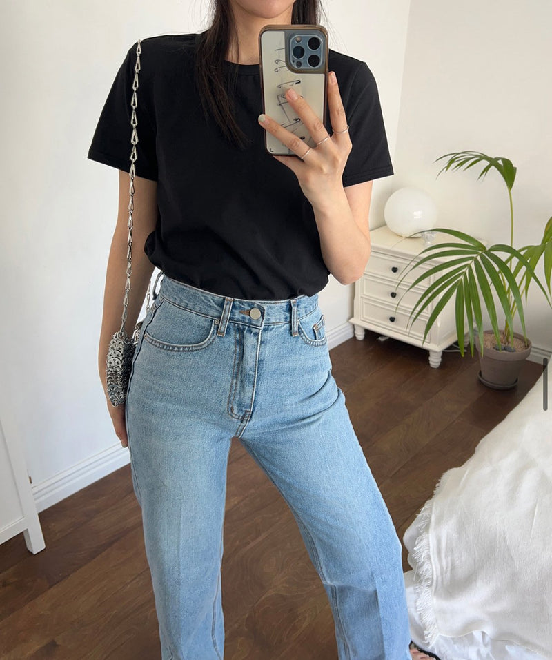 CLASSIC FRENCH WIDE DENIM JEANS