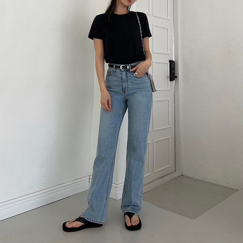 CLASSIC FRENCH WIDE DENIM JEANS