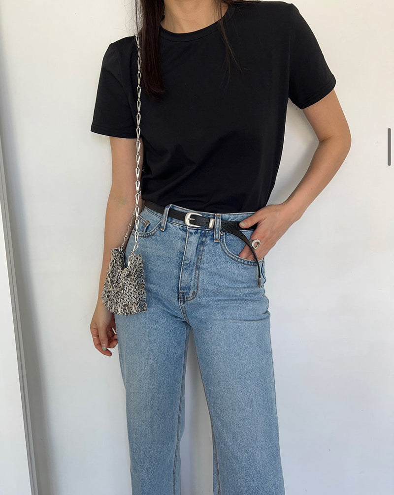 CLASSIC FRENCH WIDE DENIM JEANS