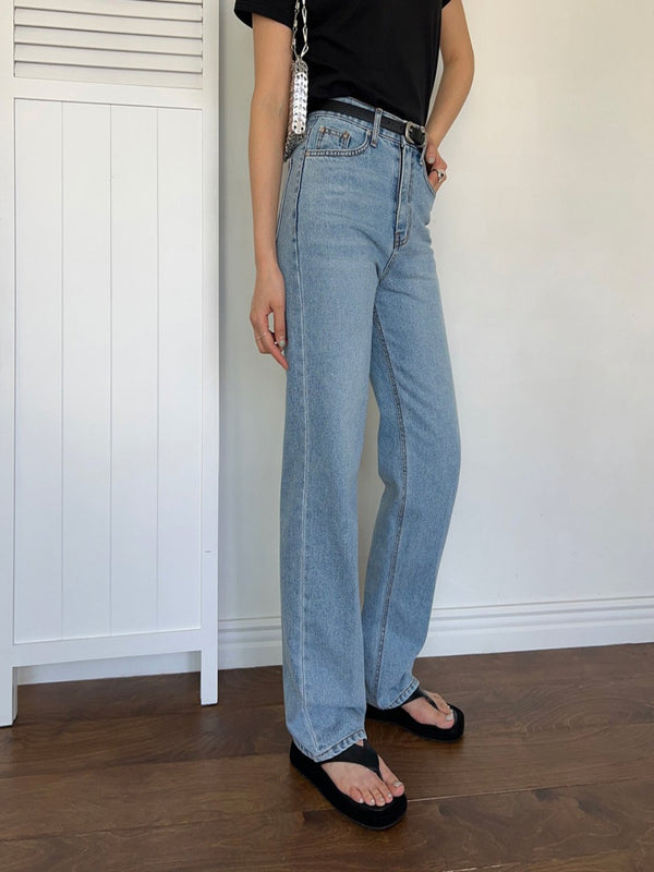 CLASSIC FRENCH WIDE DENIM JEANS