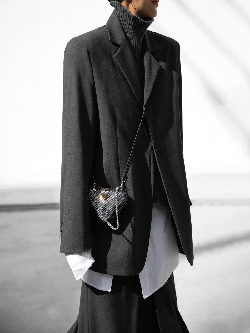 CLASSIC TWO-BUTTON SINGLE BREASTED BLAZER