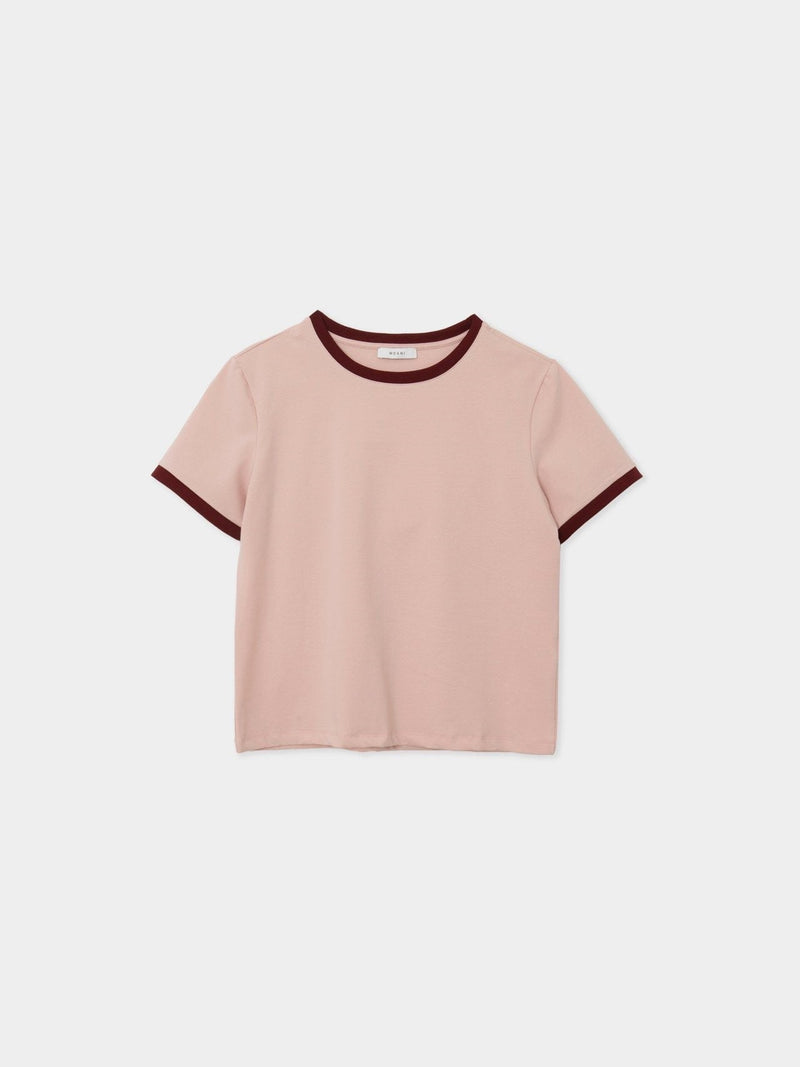 CONTRAST HALF SLEEVE COTTON T-SHIRT