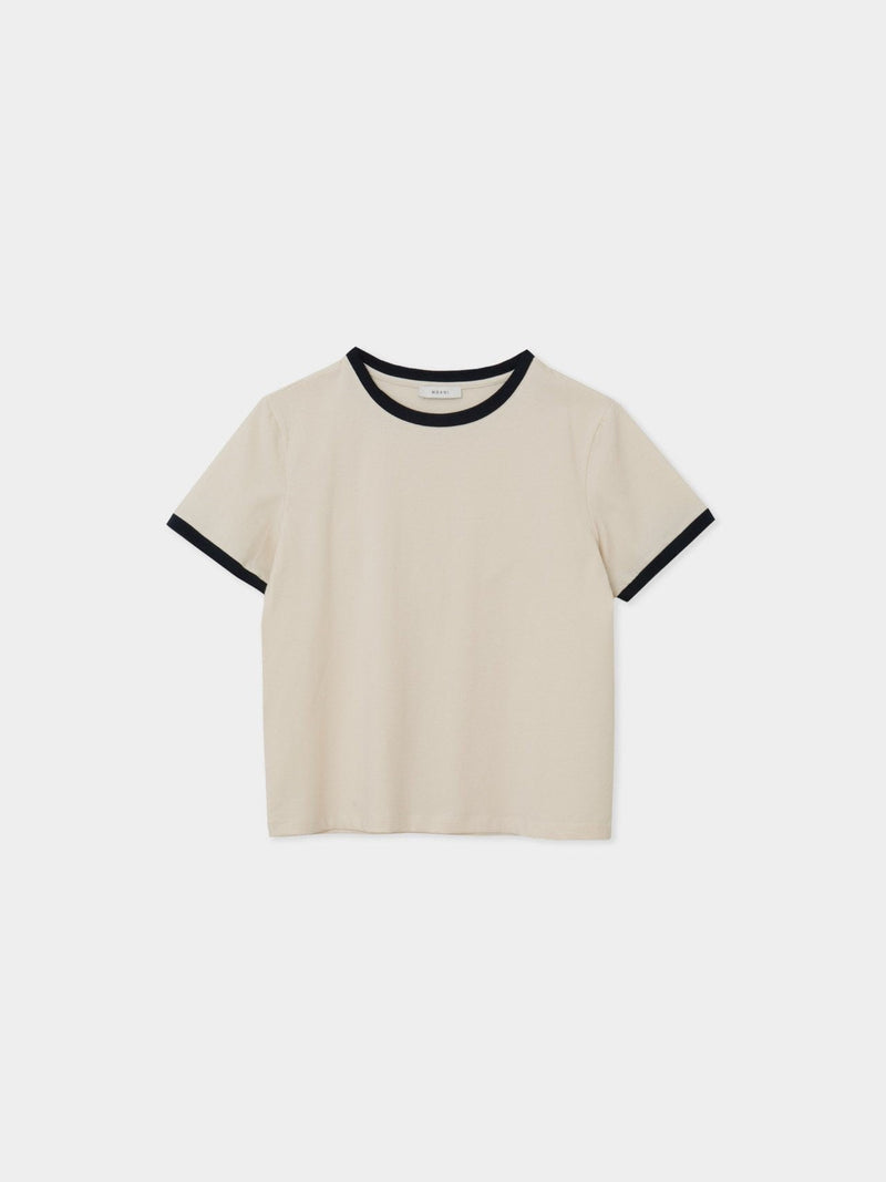 CONTRAST HALF SLEEVE COTTON T-SHIRT