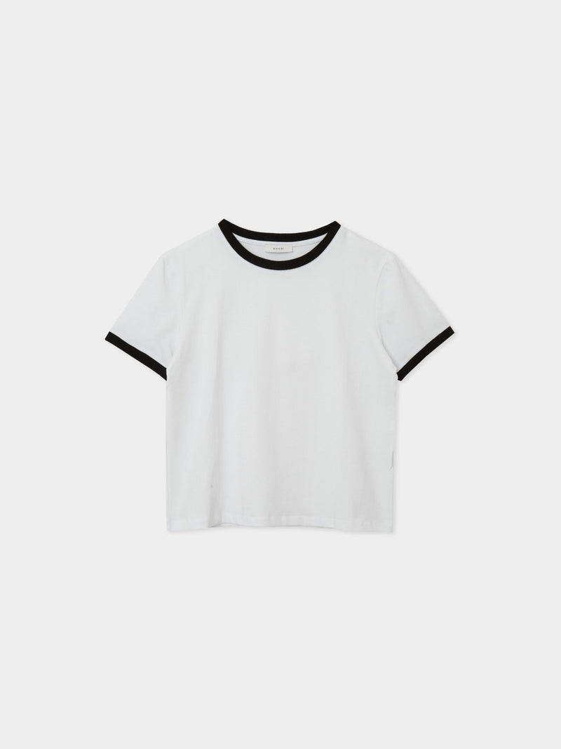 CONTRAST HALF SLEEVE COTTON T-SHIRT