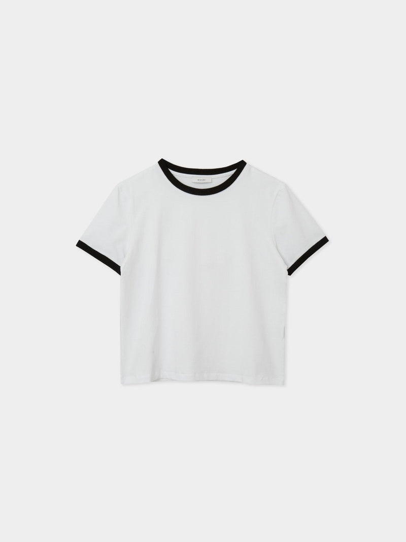 CONTRAST HALF SLEEVE COTTON T-SHIRT