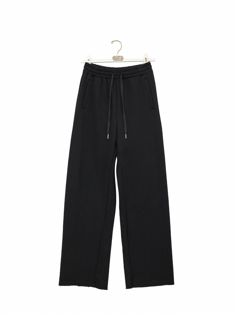 CUTTED DETAIL WIDE SWEATPANTS