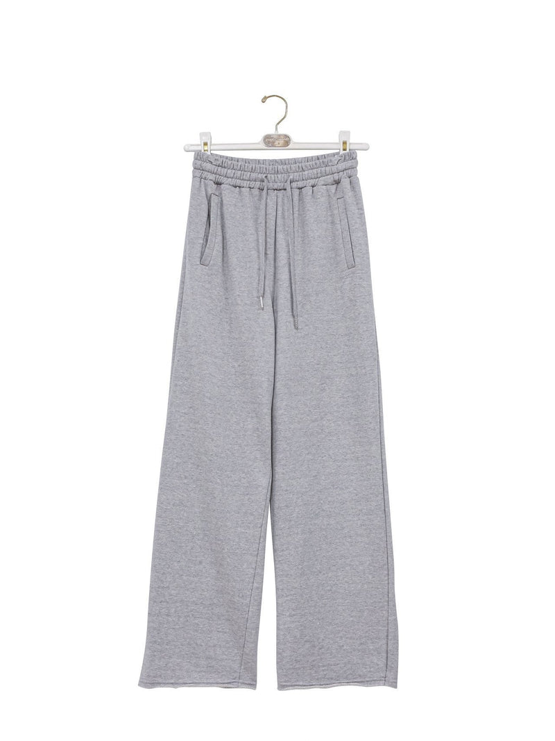 CUTTED DETAIL WIDE SWEATPANTS