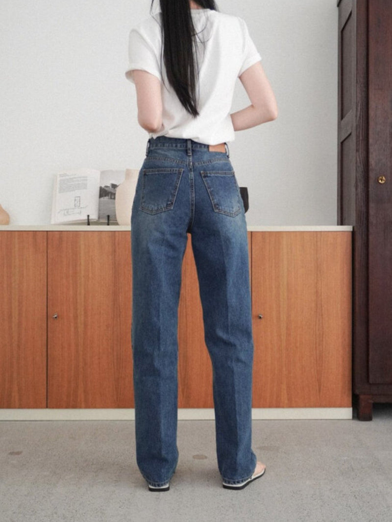 CLASSIC FRENCH WIDE DENIM JEANS