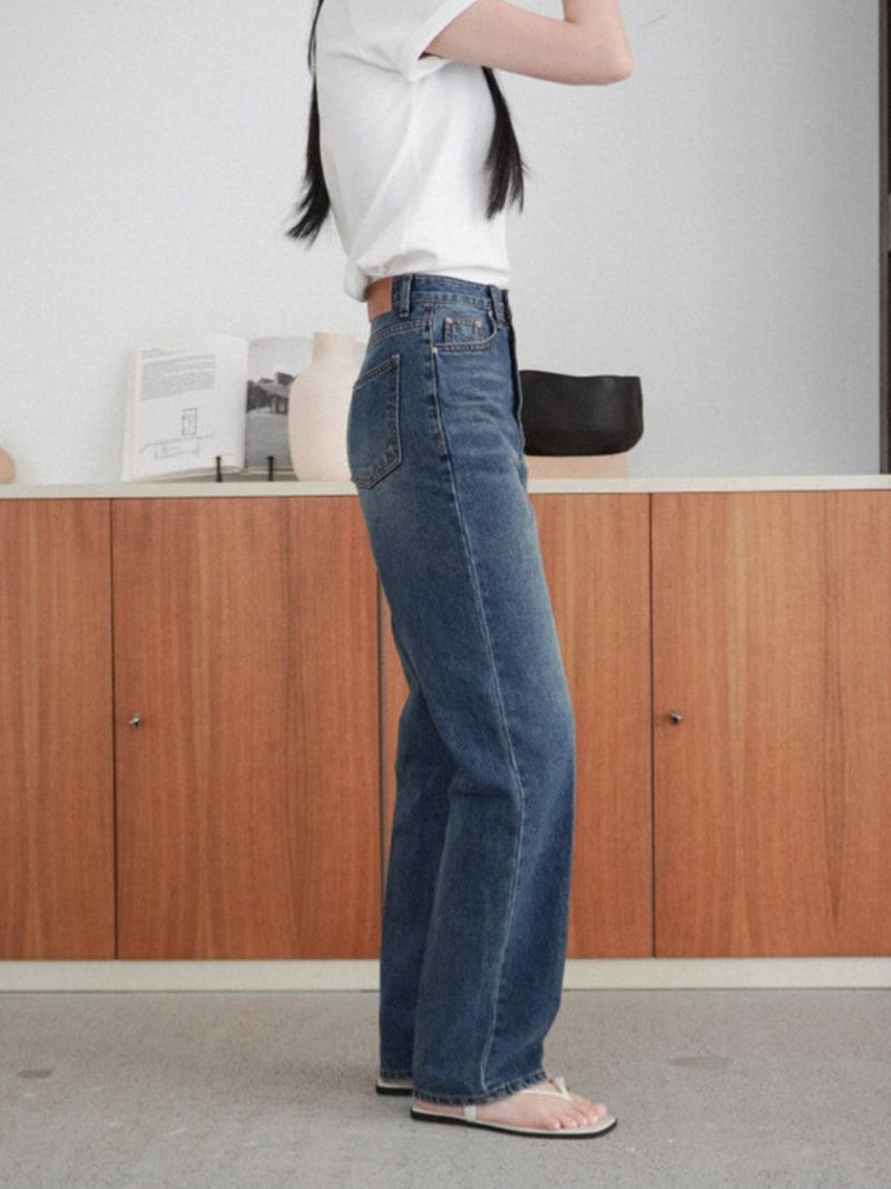 CLASSIC FRENCH WIDE DENIM JEANS