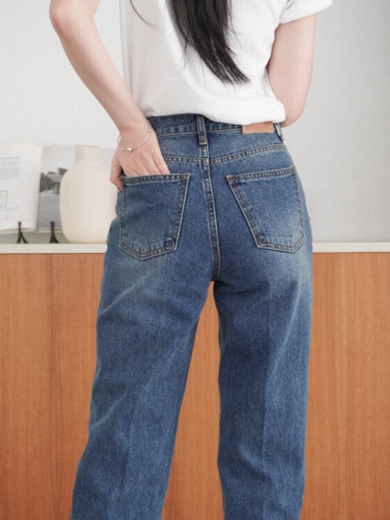 CLASSIC FRENCH WIDE DENIM JEANS