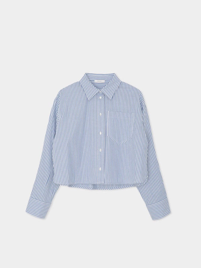FRENCH STRIPE CROP SHIRT