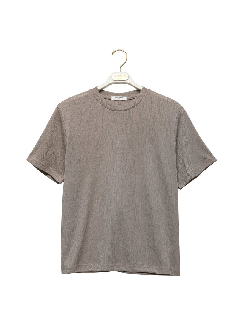 KNIT TEXTURE LOOSE FIT T-SHIRT