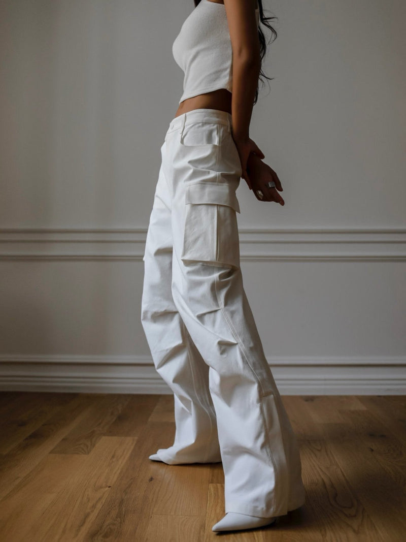 LUXE HEAVY TEXTURE CARGO PANTS