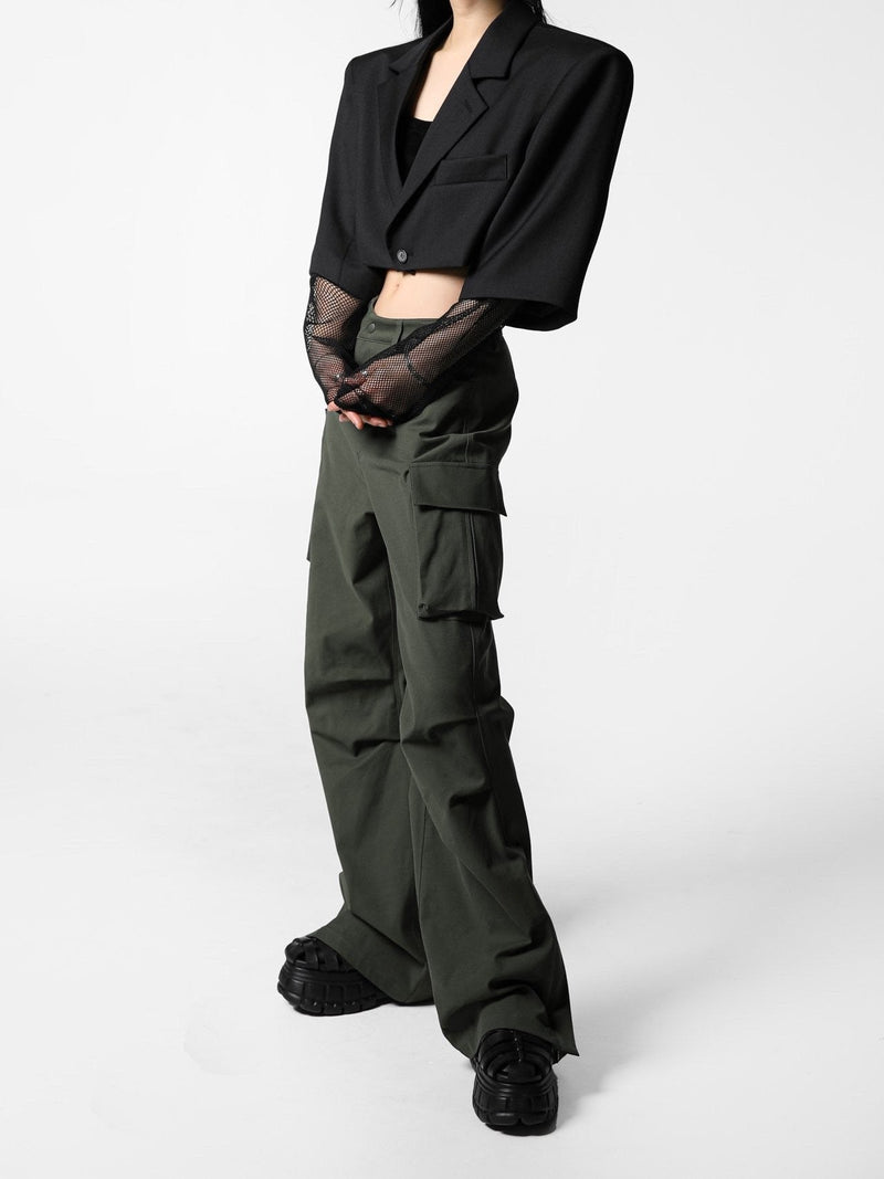 LUXE HEAVY TEXTURE CARGO PANTS