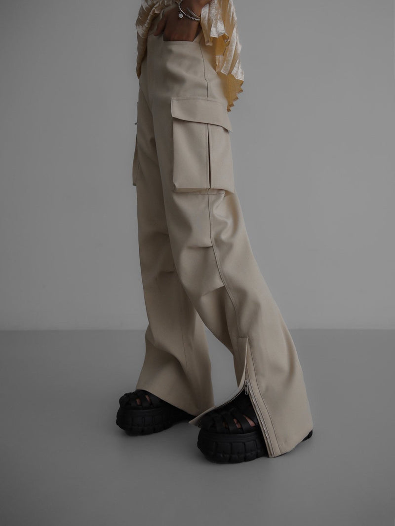 LUXE HEAVY TEXTURE CARGO PANTS