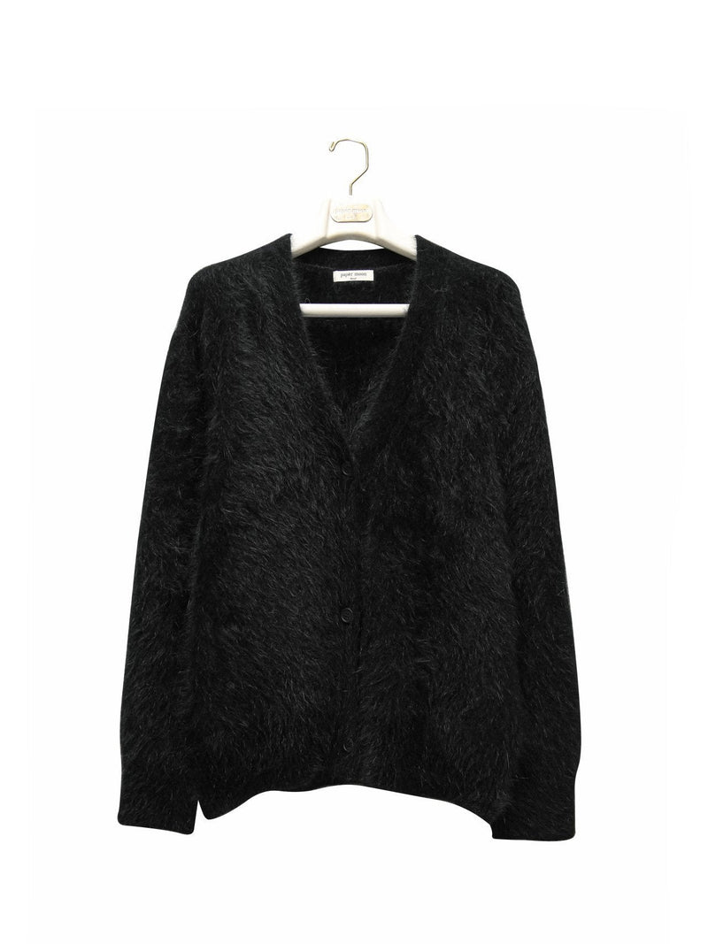 LUXE MINK ANGORA OVERSIZED KNIT CARDIGAN