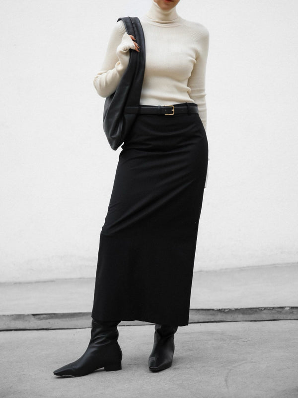 MAXI STRAIGHT PENCIL SKIRT