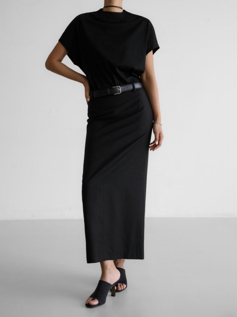 MAXI STRAIGHT PENCIL SKIRT