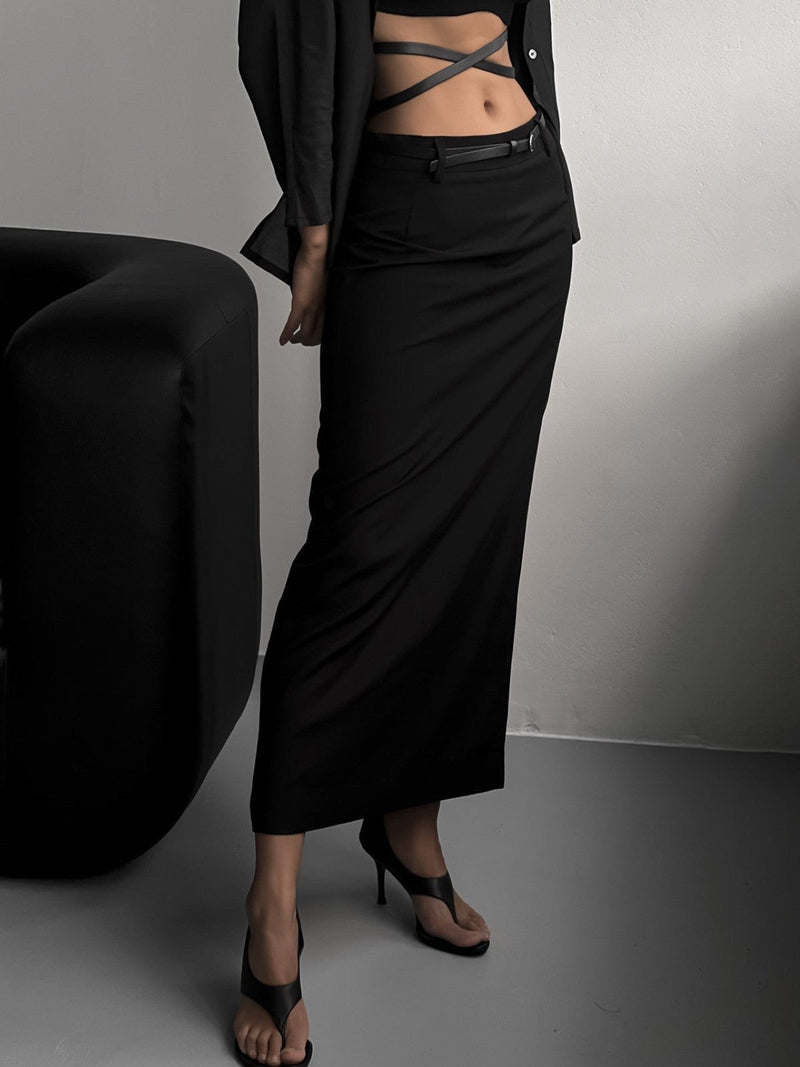 MAXI STRAIGHT PENCIL SKIRT