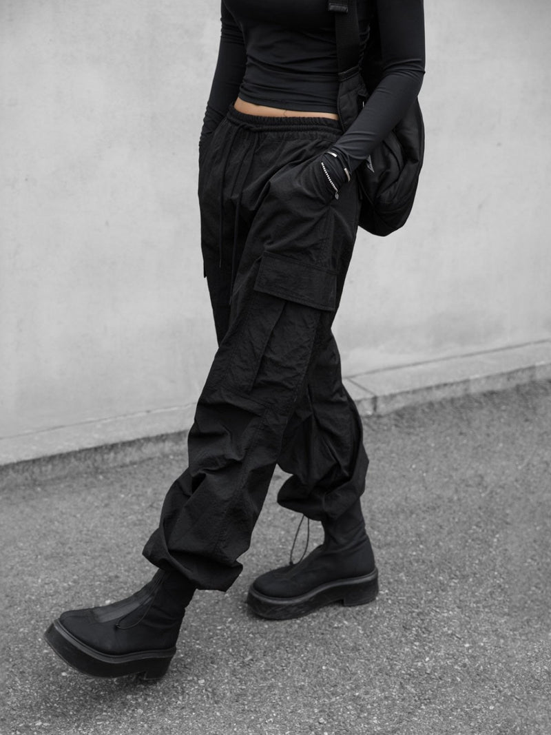 NYLON TECHNICAL CARGO JOGGER PANTS