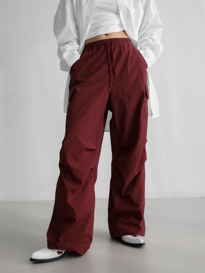 NYLON TECHNICAL CARGO JOGGER PANTS