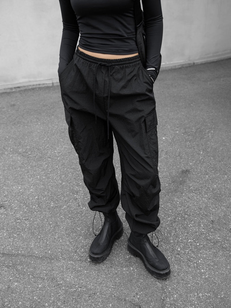 NYLON TECHNICAL CARGO JOGGER PANTS