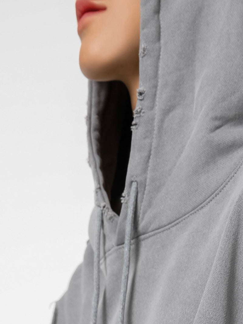 OVERSIZED CUTTED DETAIL HOODIE