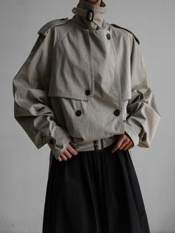 OVERSIZED CROPPED TRENCH COAT