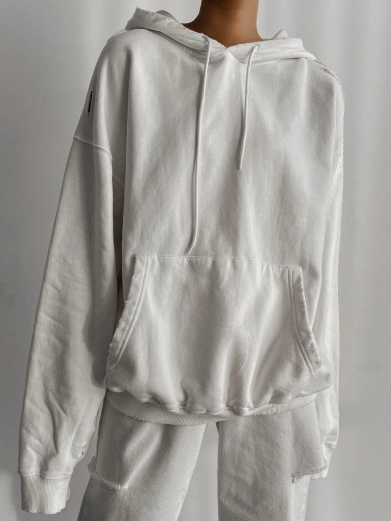 OVERSIZED CUTTED DETAIL HOODIE