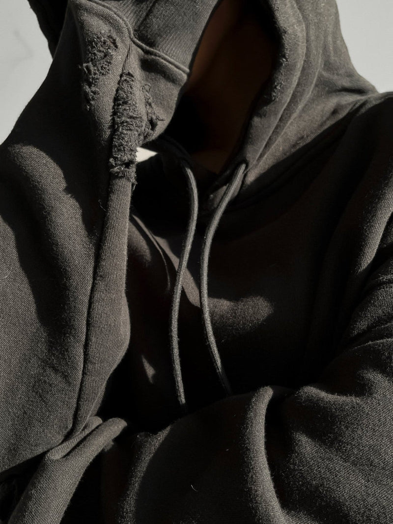 OVERSIZED CUTTED DETAIL HOODIE