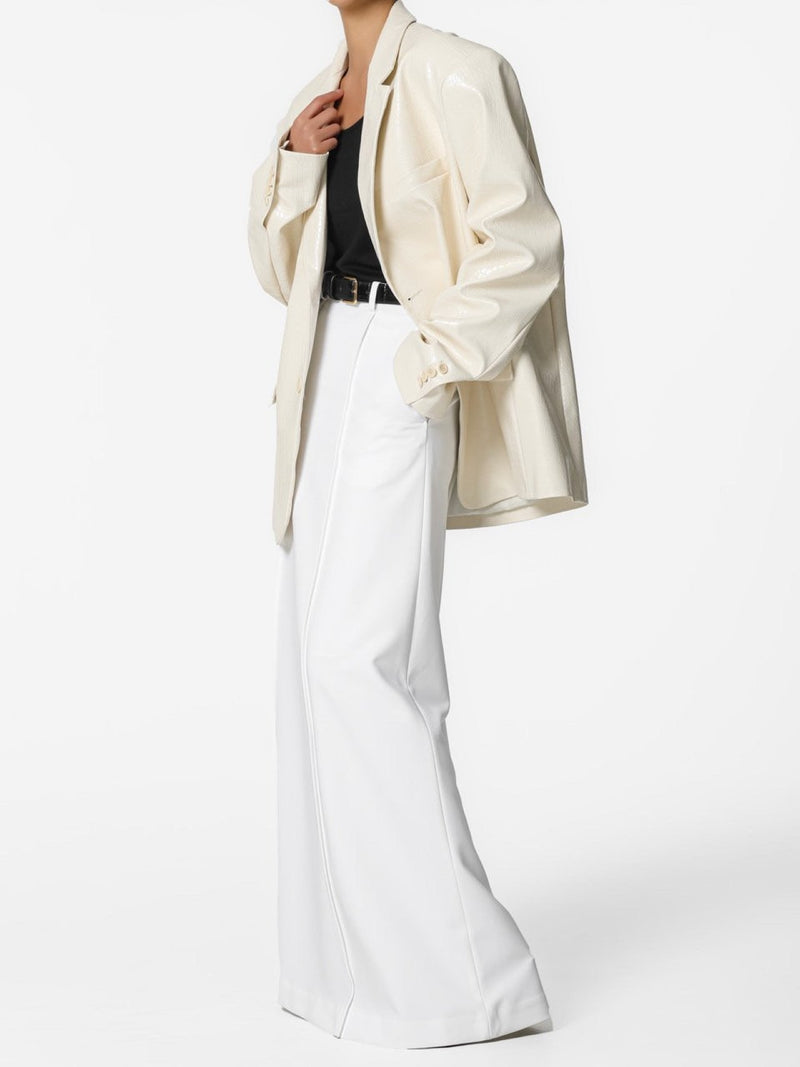 PIN TUCK FLARED MAXI SKIRT