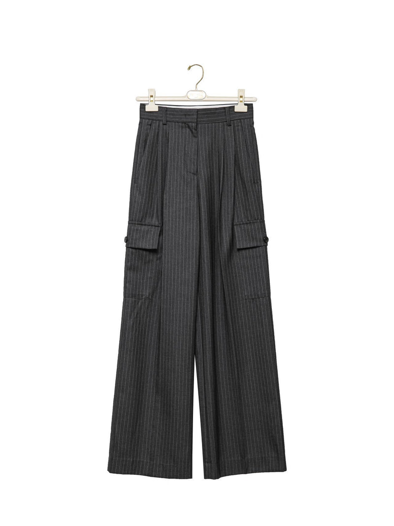CARGO WIDE TAILORED TROUSERS