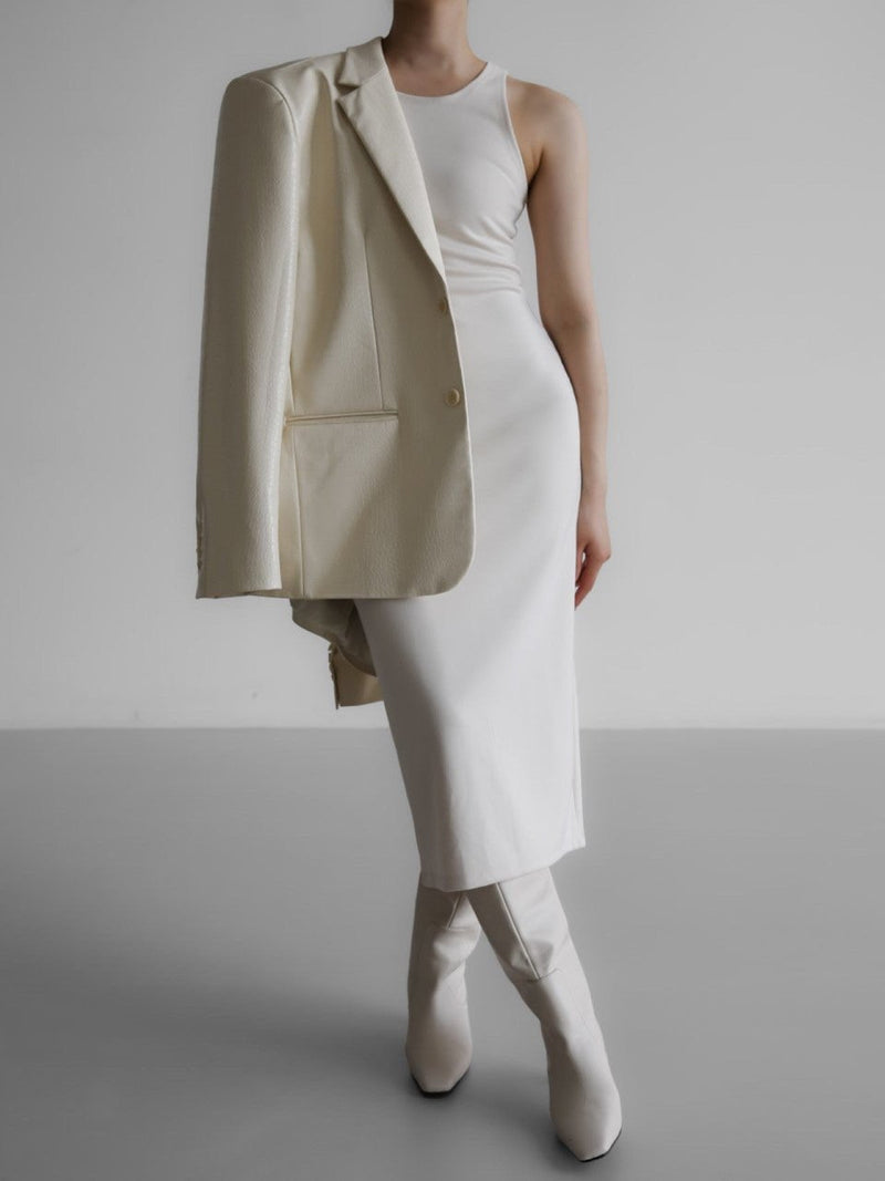 PONTE SLEEVELESS TANK MAXI PENCIL DRESS