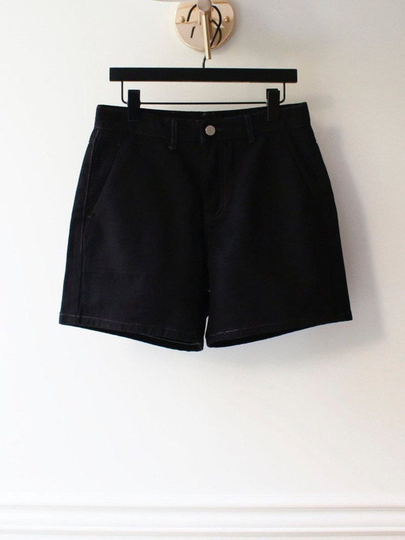 PREMIUM DENIM SHORTS WITH HIDDEN POCKET