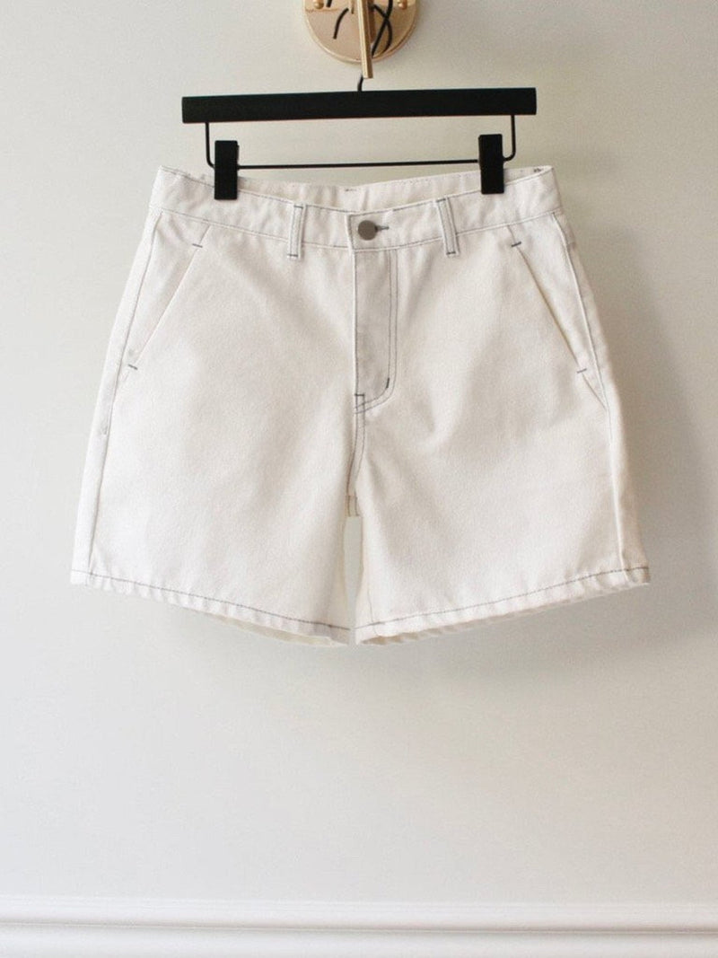 PREMIUM DENIM SHORTS WITH HIDDEN POCKET