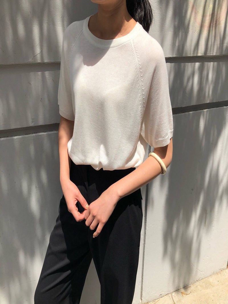 SILKWOOL ROUND NECK KNIT