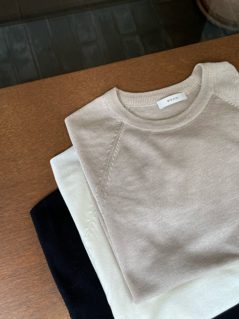 SILKWOOL ROUND NECK KNIT