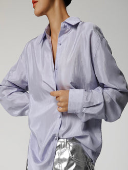 SILKY BEAN BUTTON DOWN BLOUSE