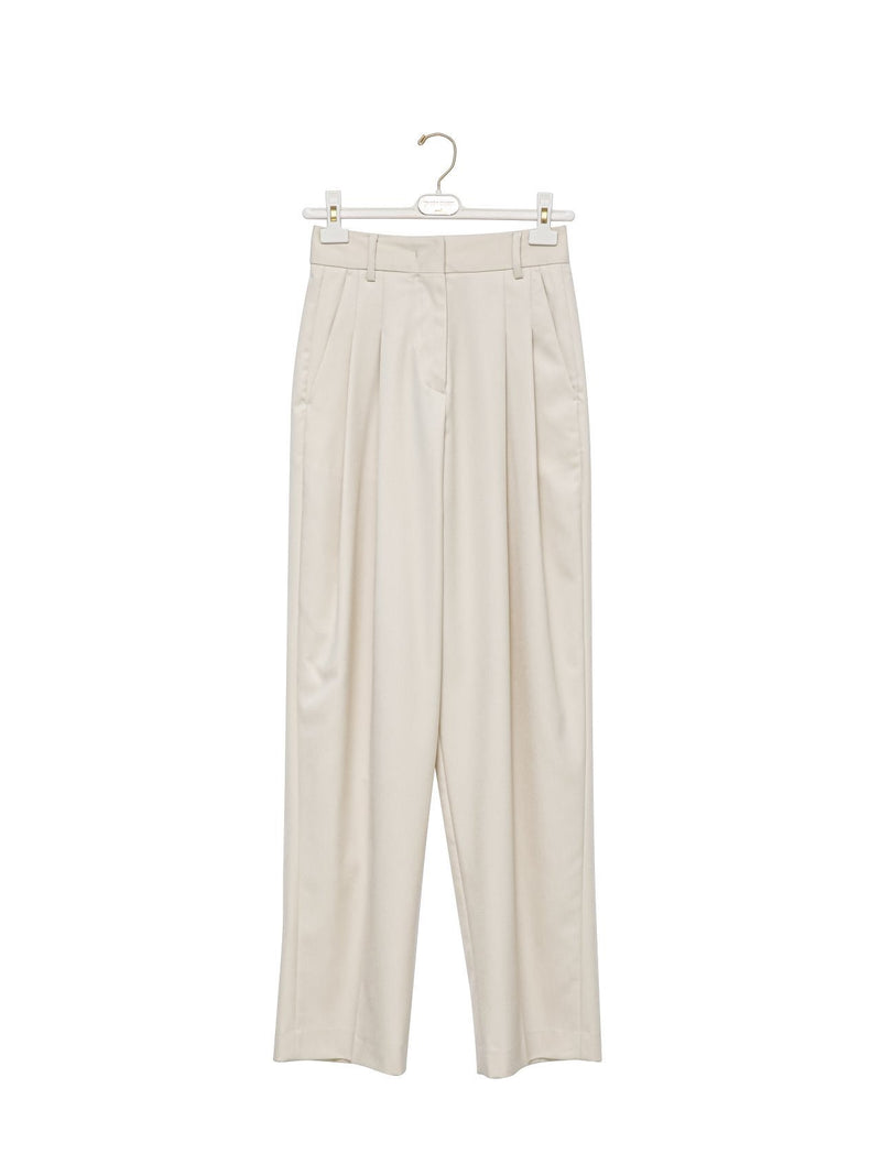 SOFT TOUCH PIN TUCK WIDE TROUSERS