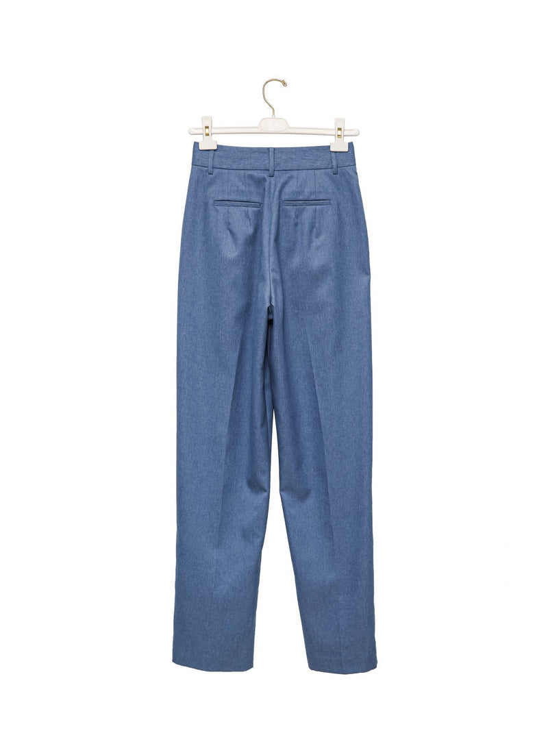 SOFT TOUCH PIN TUCK WIDE TROUSERS