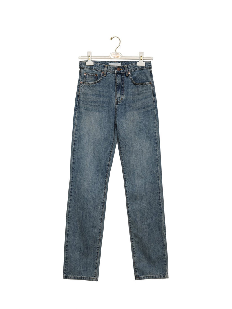 STRAIGHT SLIM FIT DENIM JEANS