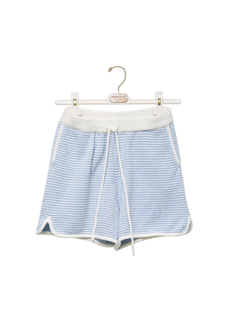 STRIPED KNIT DOLPHIN SHORTS