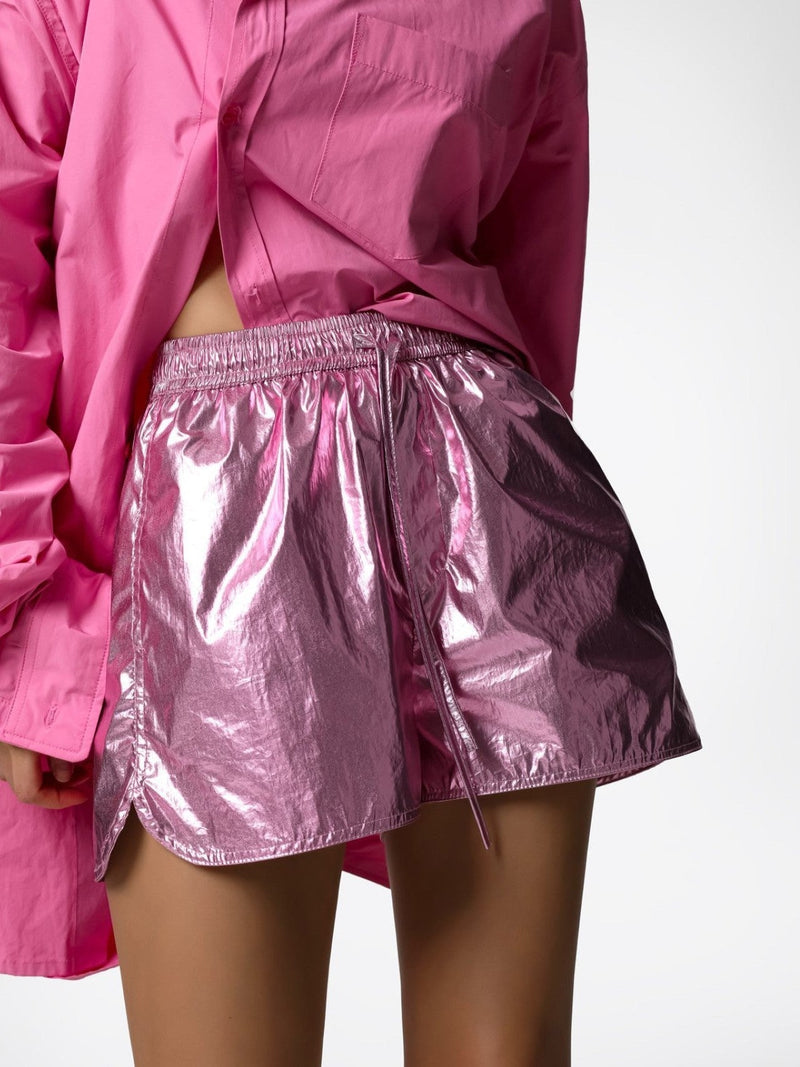 SUMMER METALLIC FOIL SWIM SHORTS