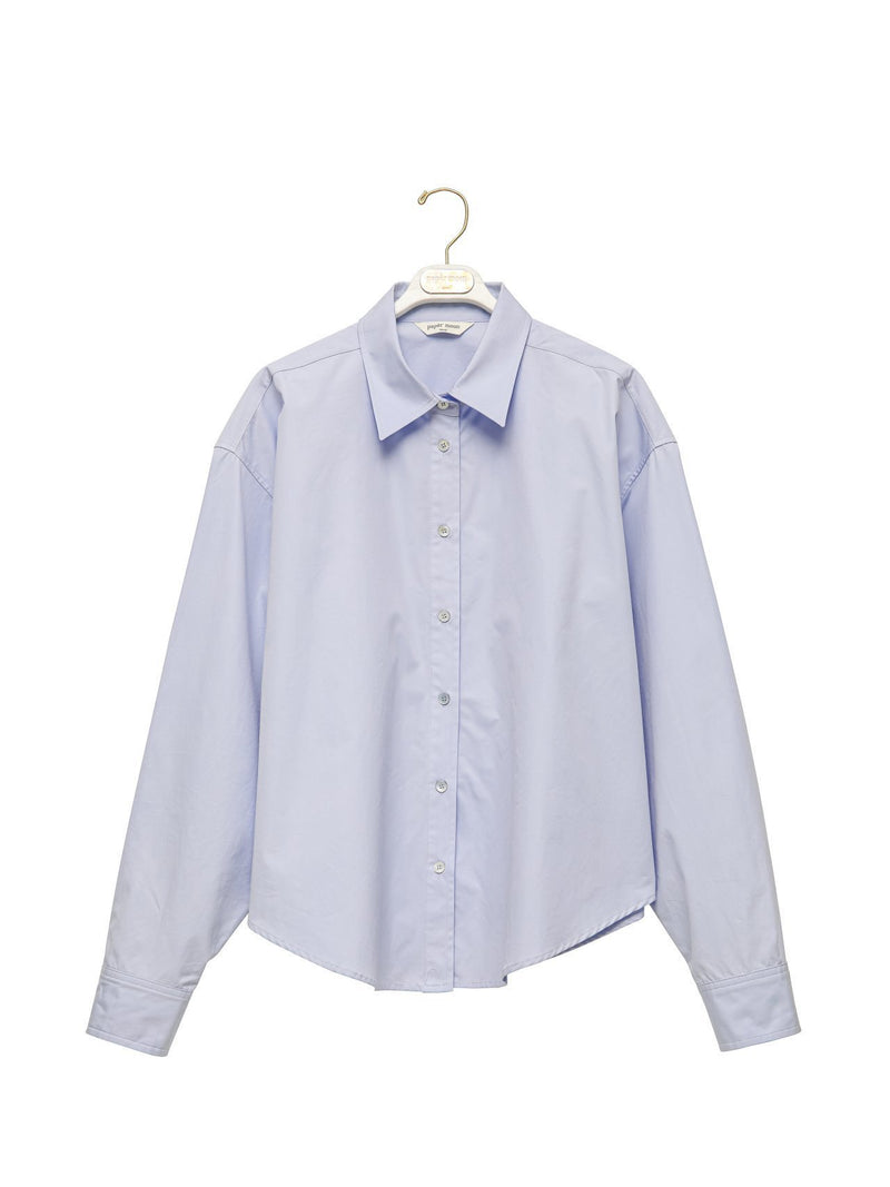 SWING COLLAR COTTON BUTTON DOWN SHIRT