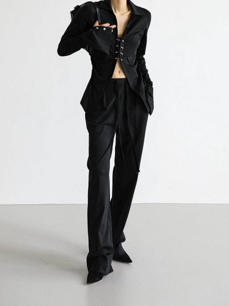 TWO PIN TUCK LOUNGE TROUSERS