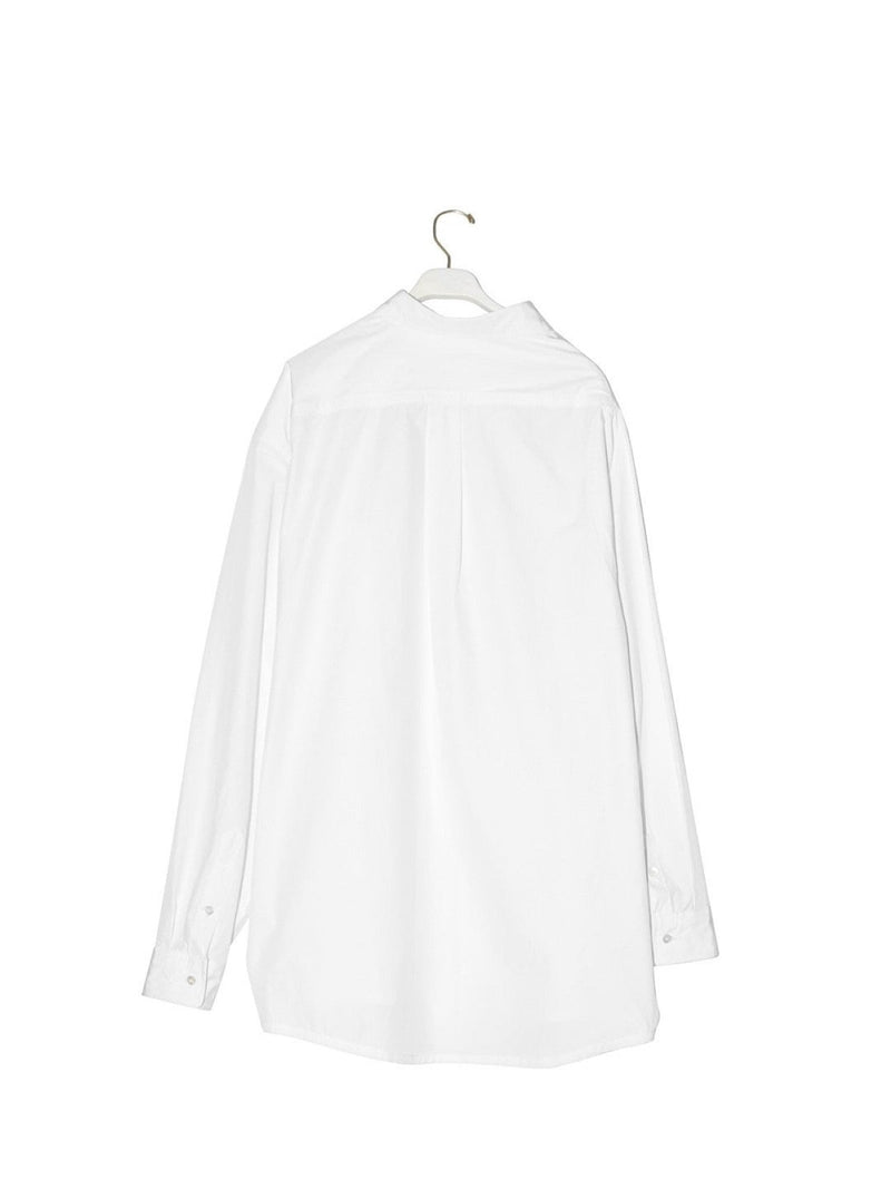 UNBALANCED OVERSIZED COTTON BUTTON DOWN SHIRT