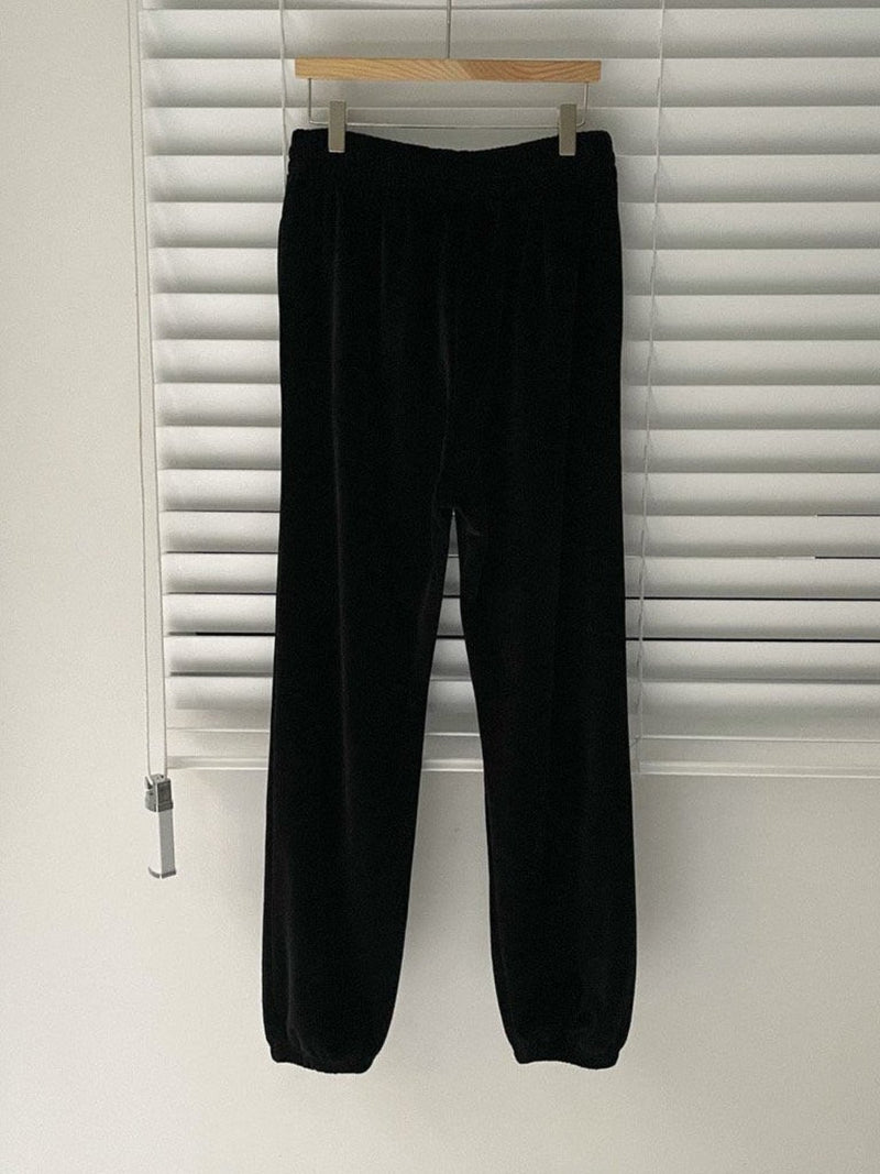 VELVET JOGGER PANTS